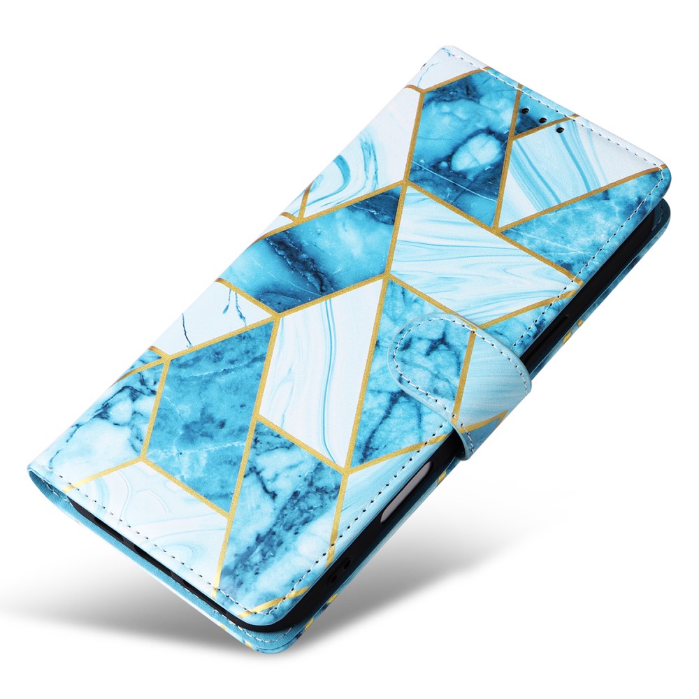  iPhone 16 Pro Max Fodral Marmor Tryck Blå