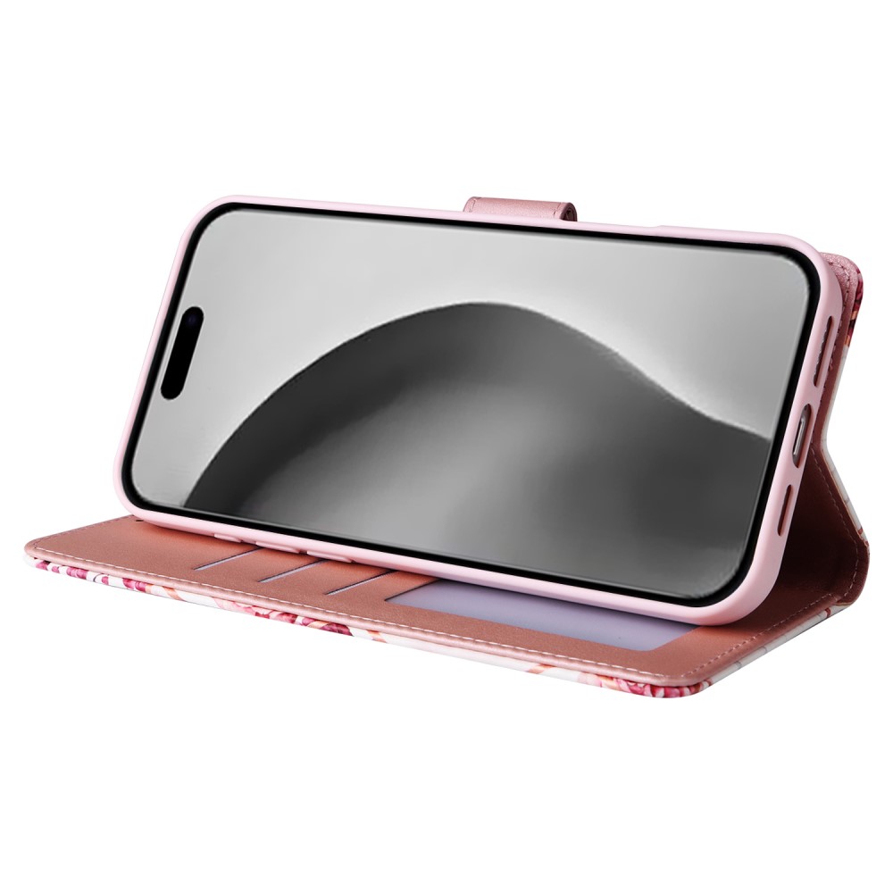  iPhone 16 Pro Max Fodral Marmor Tryck Rosa
