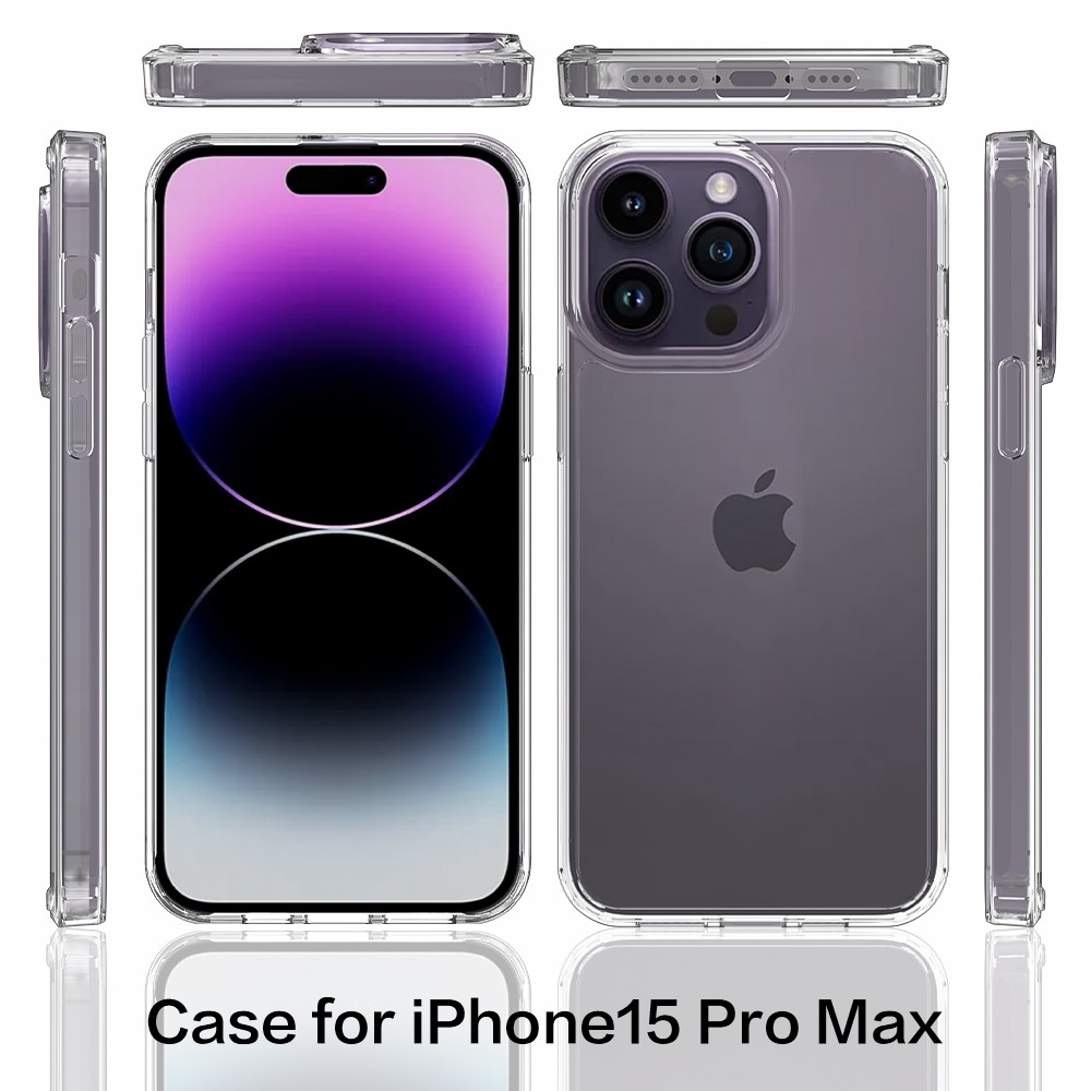  iPhone 16 Pro Max Skal Akryl/TPU Transparent