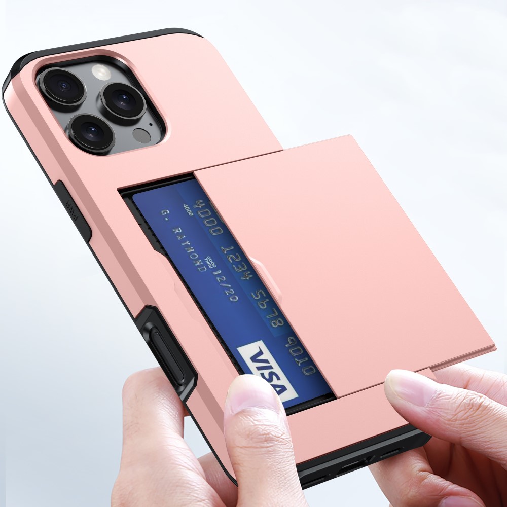  iPhone 16 Pro Max Skal Hybrid Kortfack Svart