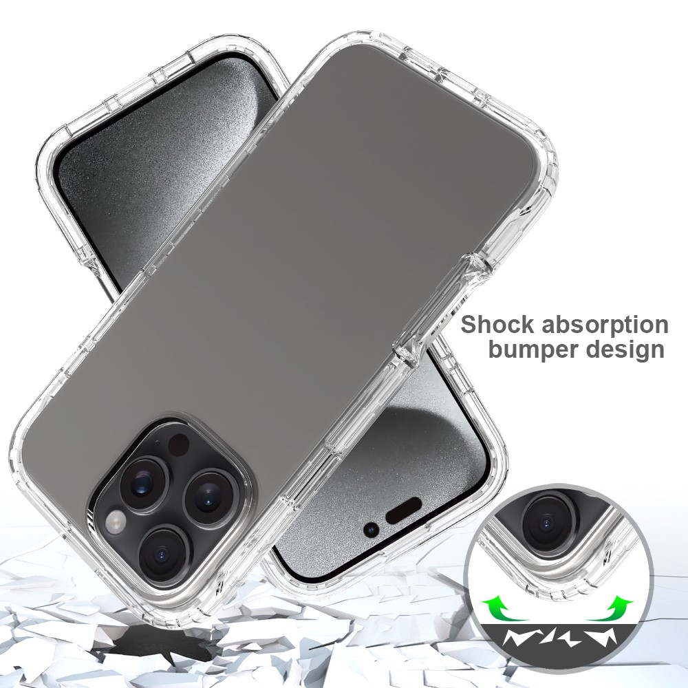  iPhone 16 Pro Max Skal 360 Hybrid Transparent