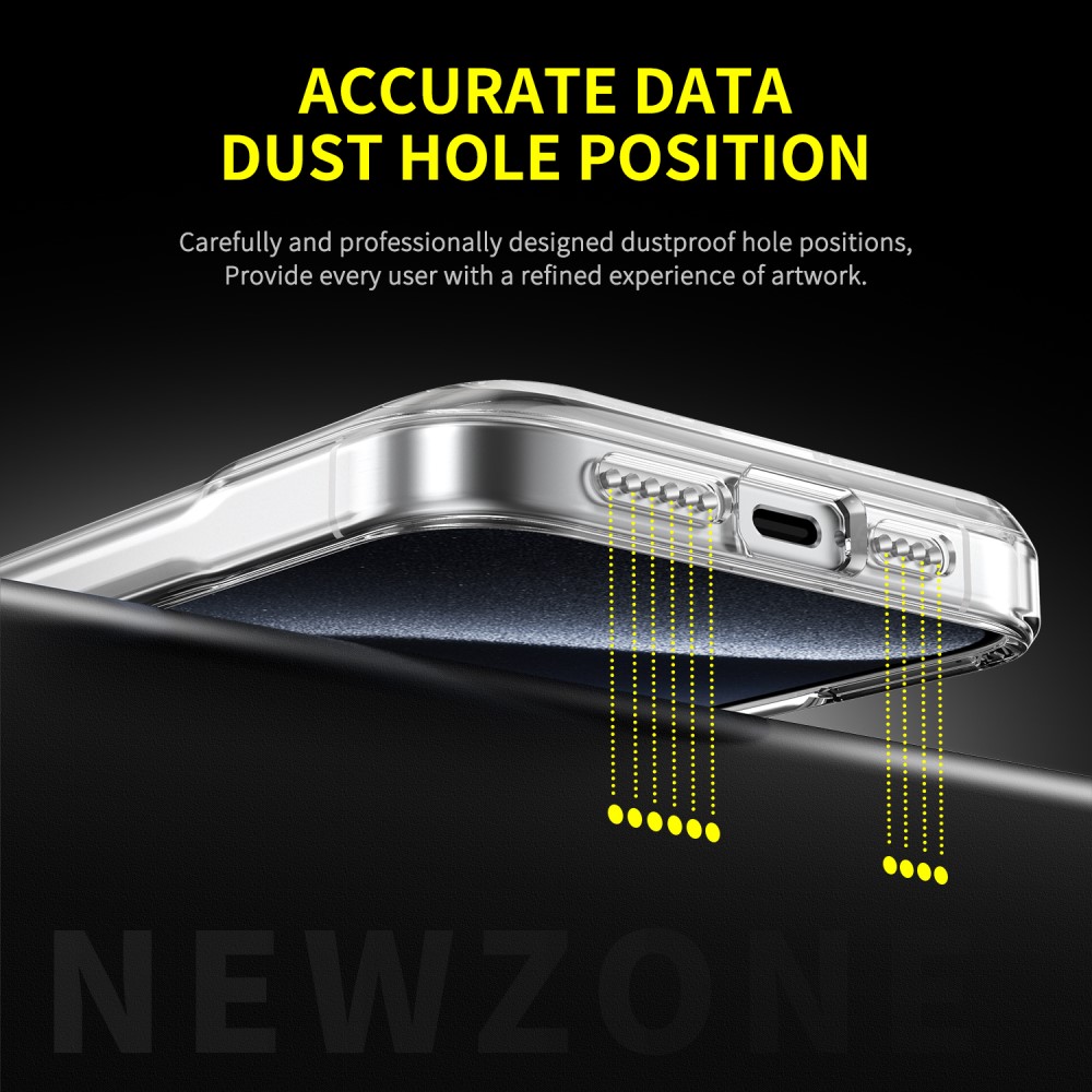  iPhone 16 Pro Max Skal MagSafe TPU/Akryl Transparent