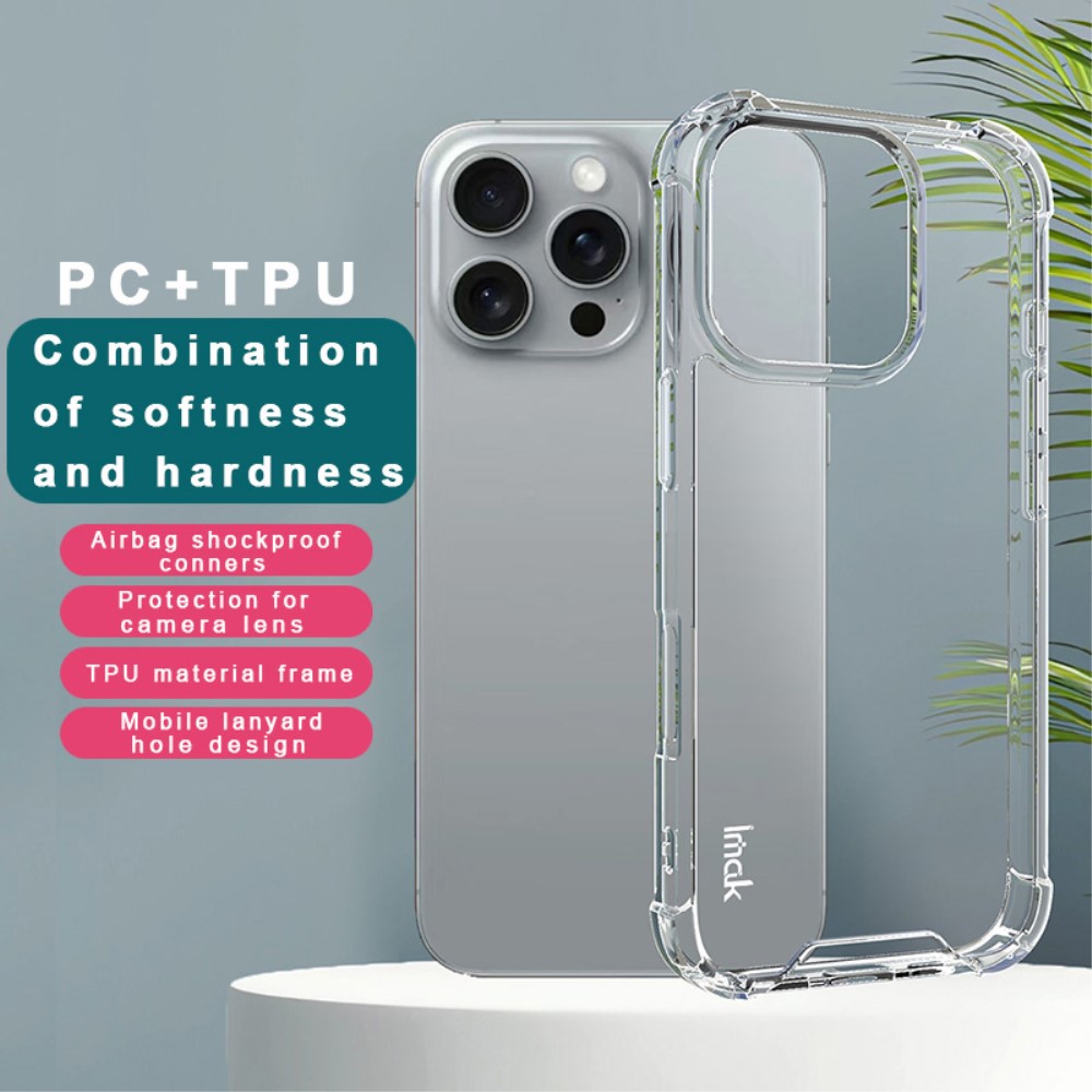 IMAK IMAK iPhone 16 Pro Max Skal Transparent
