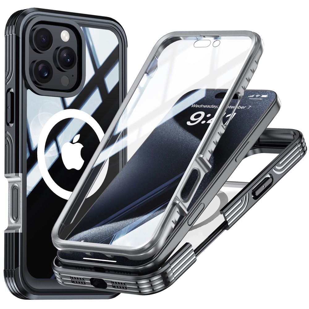  iPhone 16 Pro Max Skal Med Skärmskydd 360 Hybrid