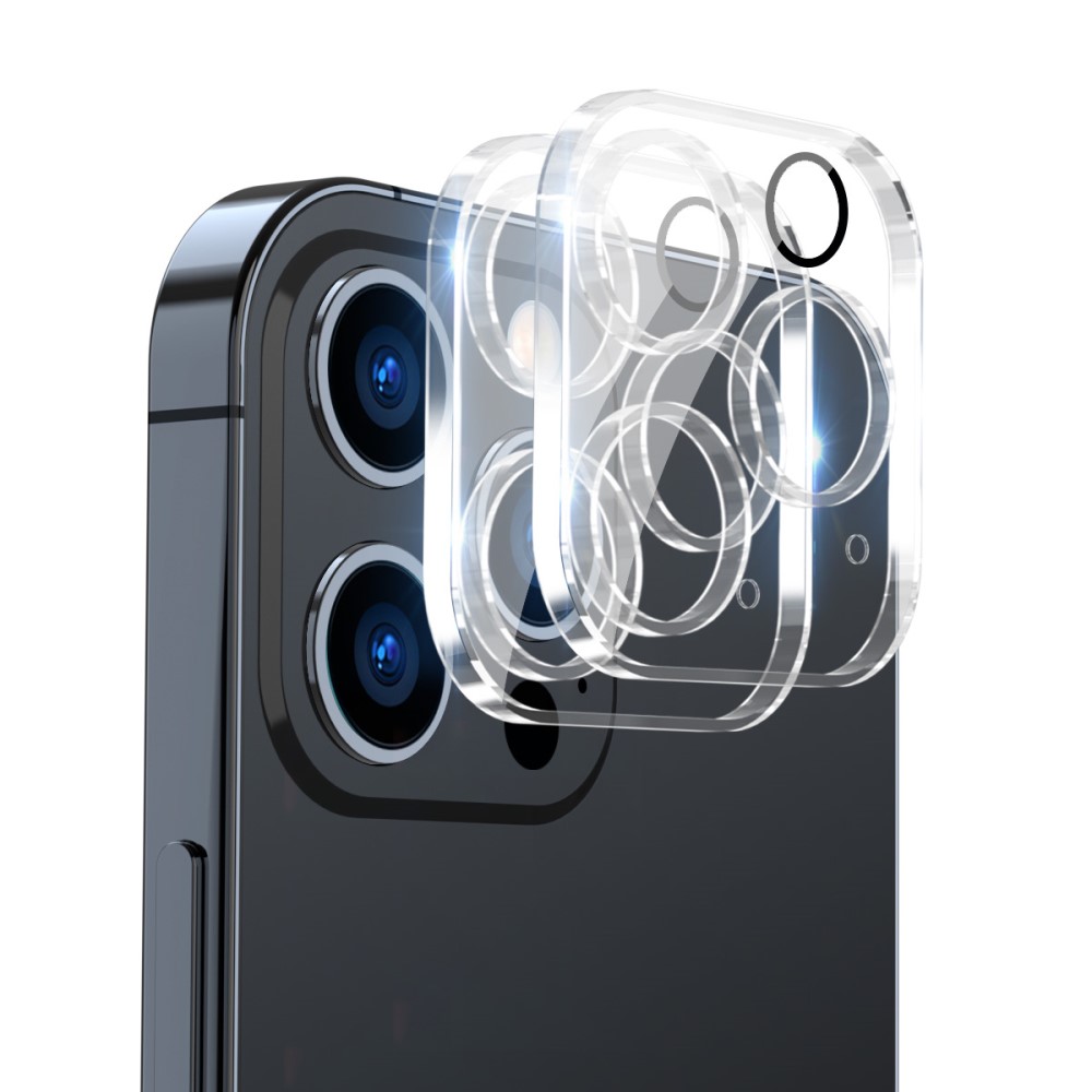 ENKAY ENKAY iPhone 16 Pro Max/16 Pro Linsskydd 2-PACK Härdat Glas
