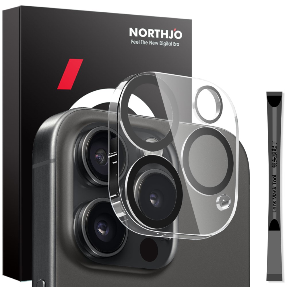 NORTHJO NORTHJO iPhone 16 Pro Max/16 Pro Linsskydd Härdat Glas