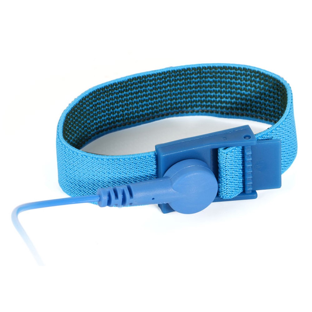  Antistatiskt ESD Armband Justerbart Blå