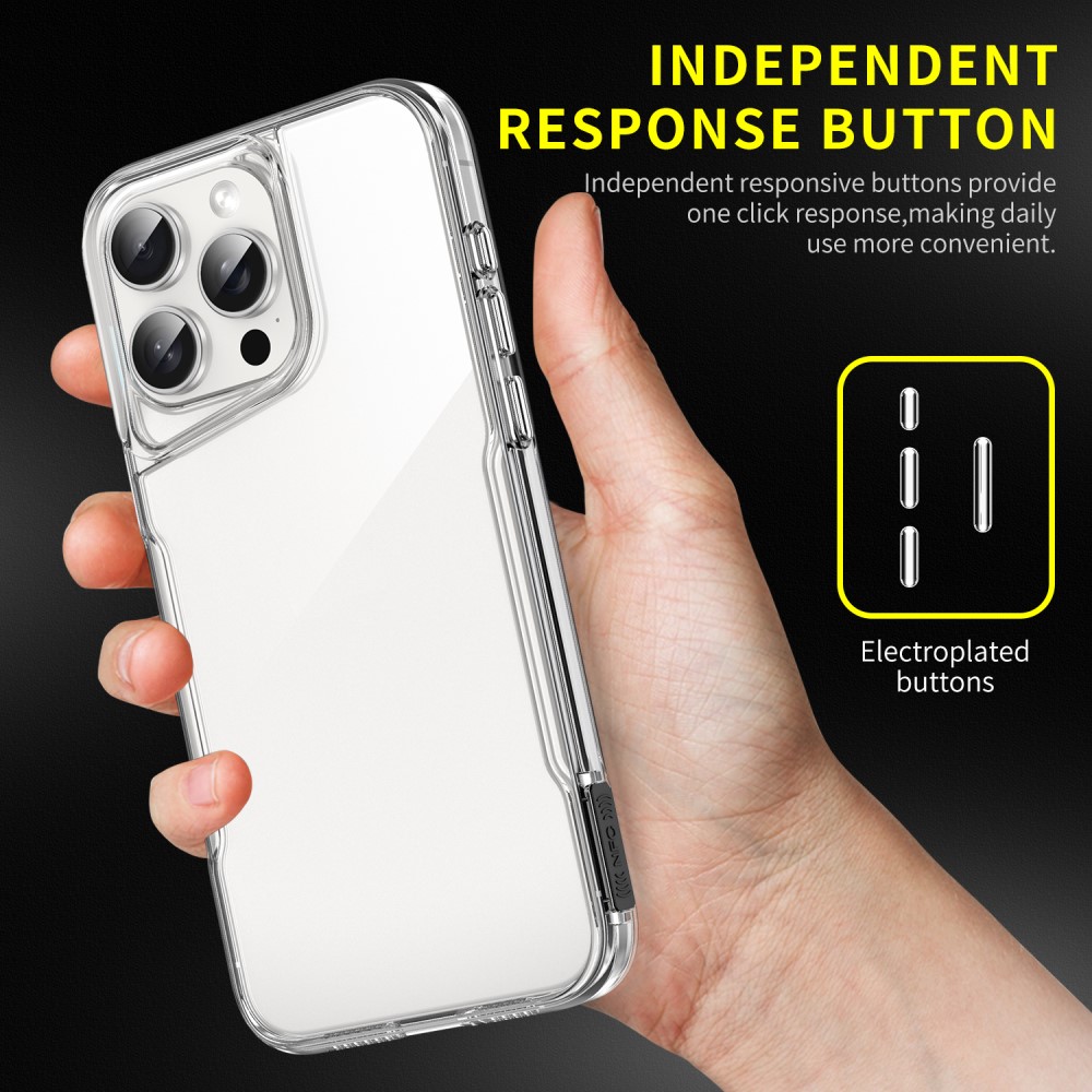  iPhone 16 Pro Skal TPU/Akryl Transparent