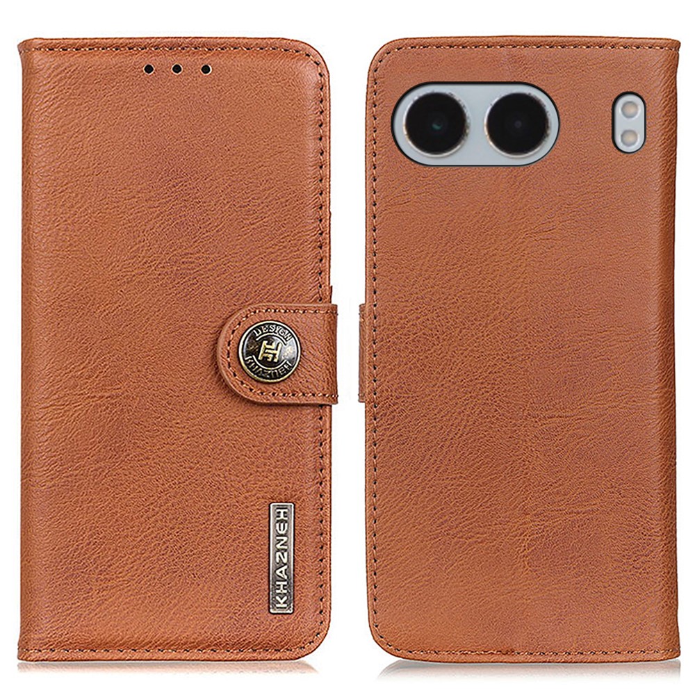 KHAZNEH KHAZNEH OnePlus Nord 4 Fodral Läder Brun