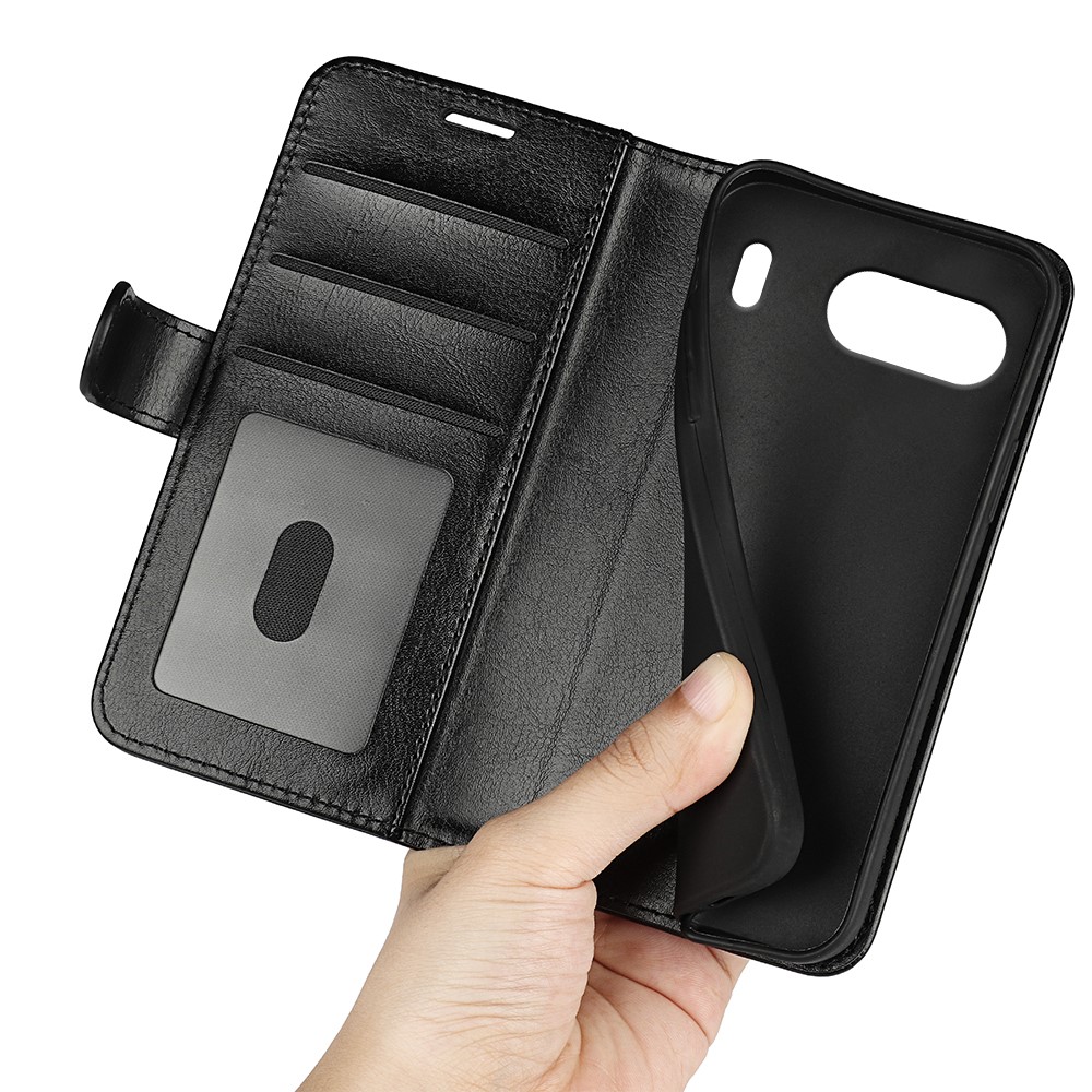  OnePlus Nord 4 Fodral Crazy Horse Svart