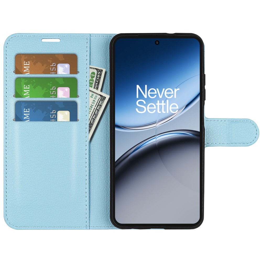  OnePlus Nord 4 Fodral Litchi Läder Blå