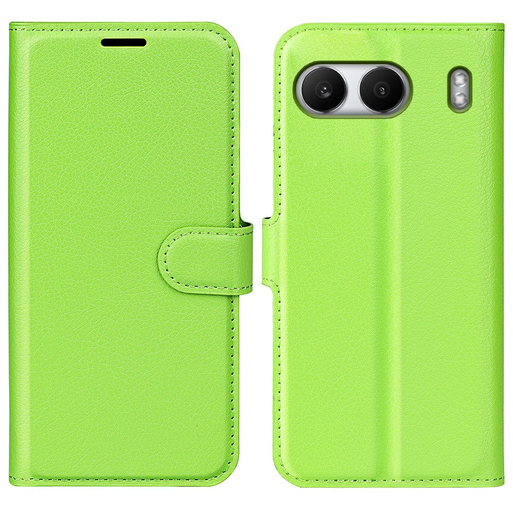  OnePlus Nord 4 Fodral Litchi Läder Grön