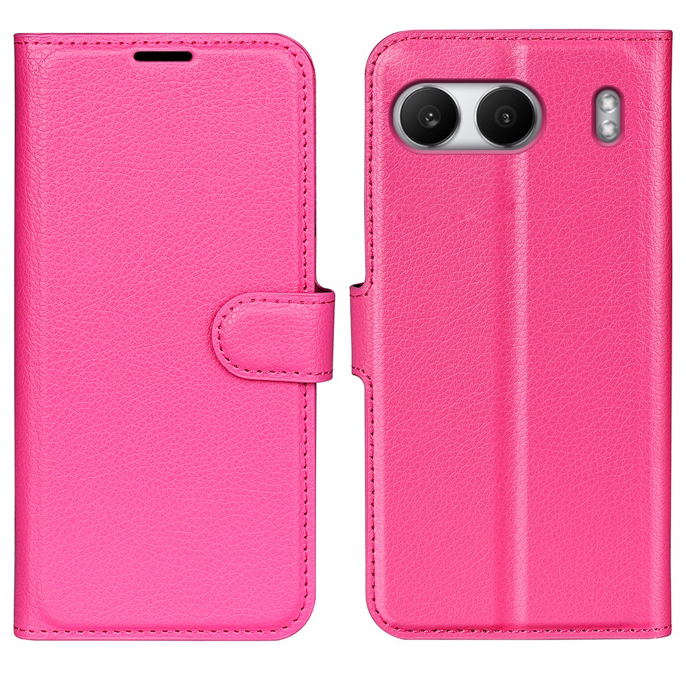  OnePlus Nord 4 Fodral Litchi Läder Rosa