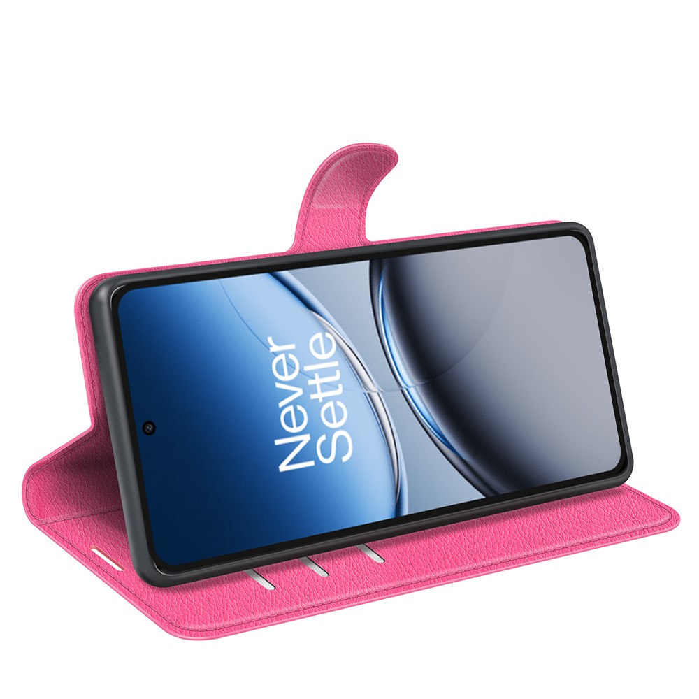  OnePlus Nord 4 Fodral Litchi Läder Rosa