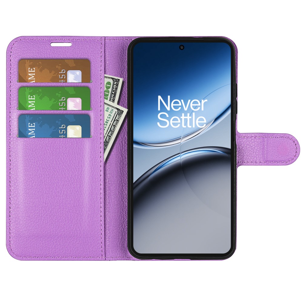  OnePlus Nord 4 Fodral Litchi Läder Lila