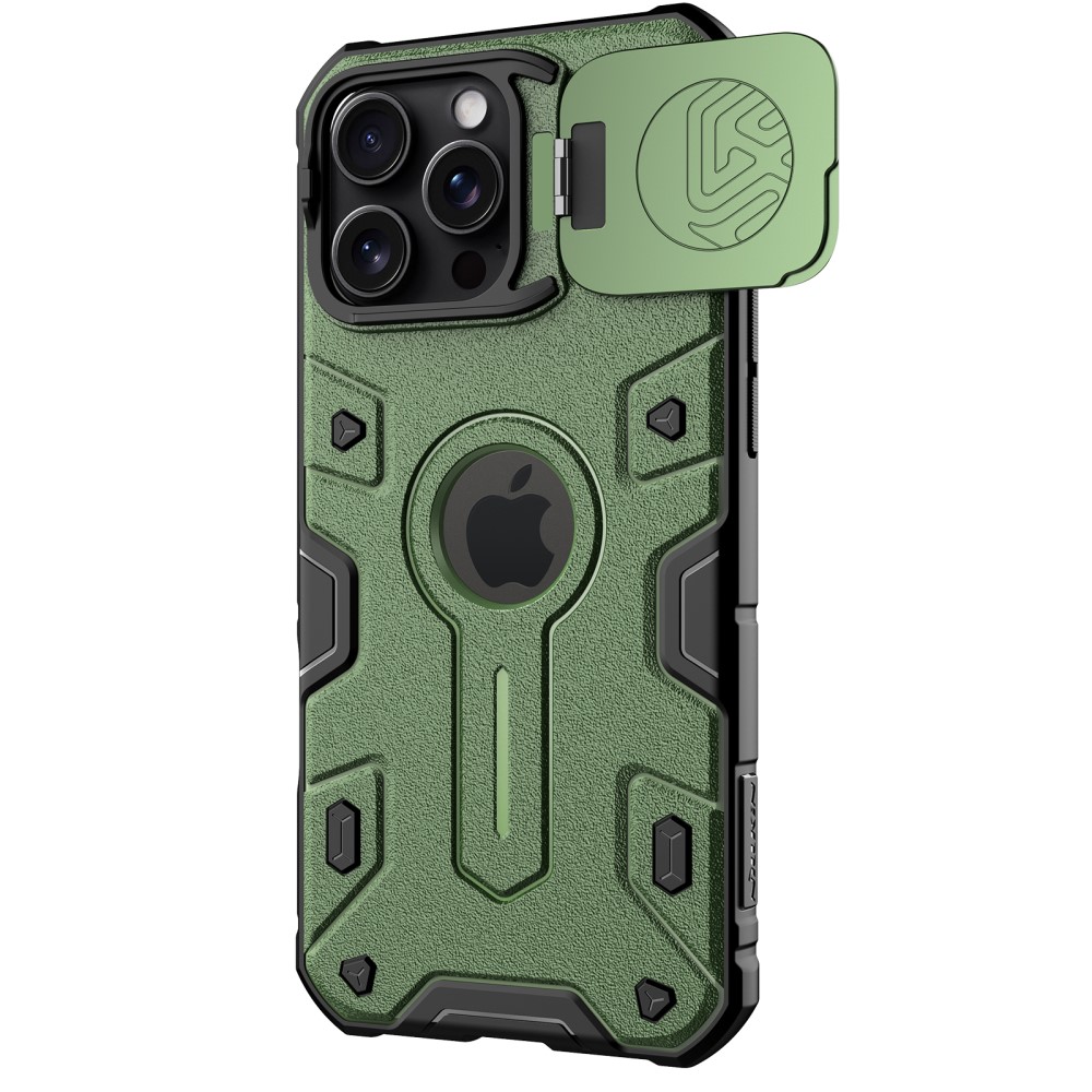 NILLKIN NILLKIN iPhone 16 Pro Max Skal Camshield Armor Grön