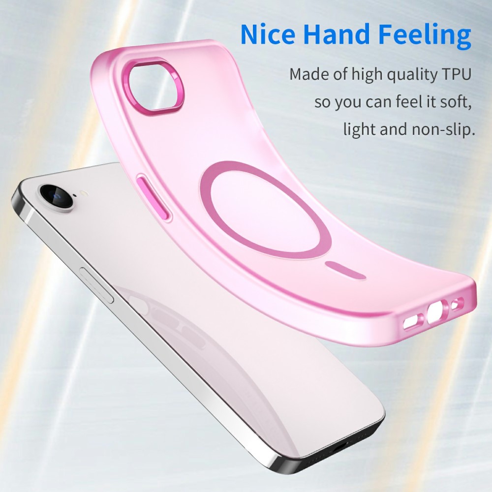  iPhone 17e / 16e Skal MagSafe Slim Matt Rosa