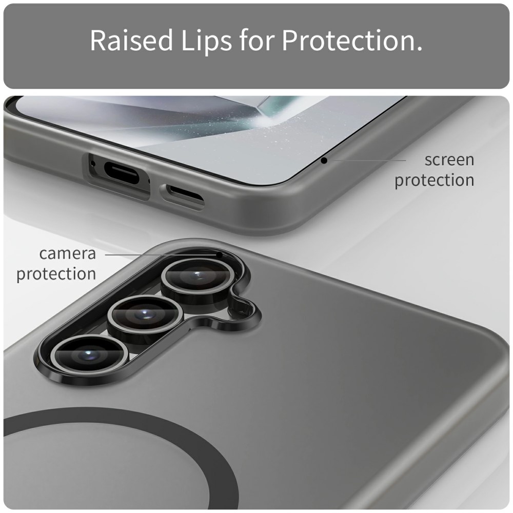  Samsung Galaxy S24 FE Skal MagSafe Slim Matt Svart