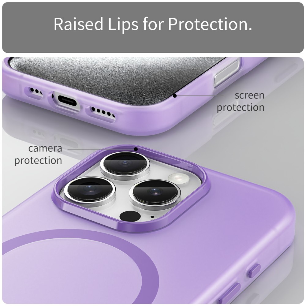  iPhone 16 Pro Skal MagSafe Slim Matt Lila