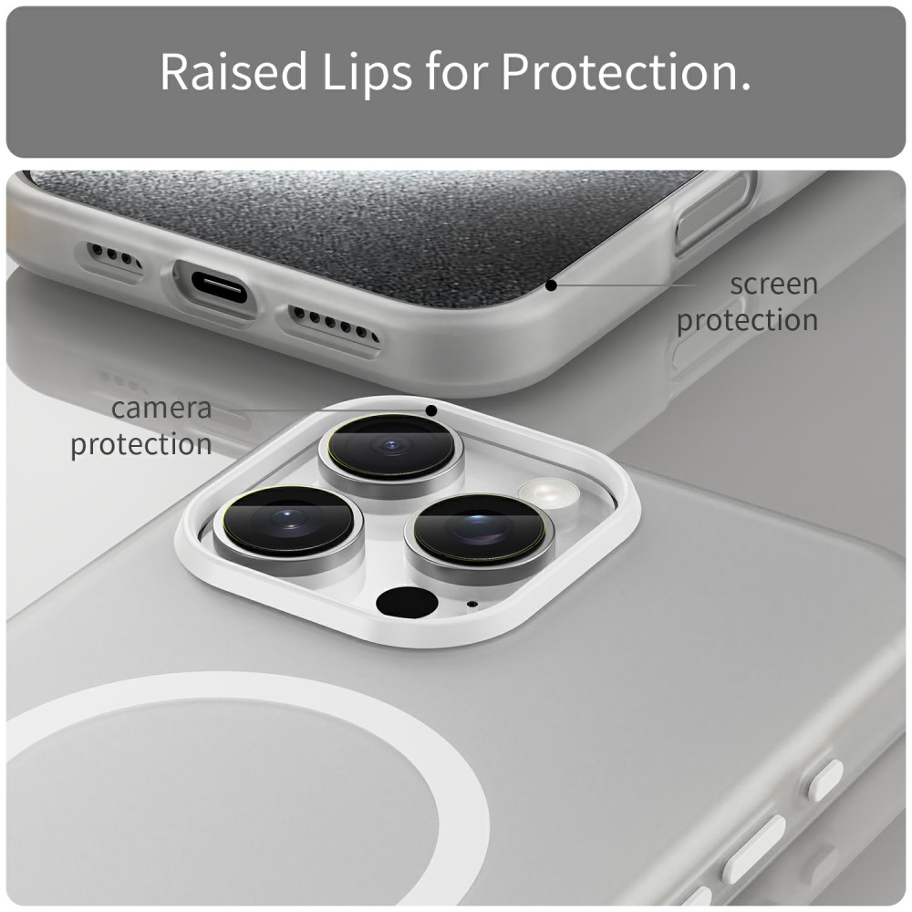  iPhone 16 Pro Max Skal MagSafe Slim Matt Vit