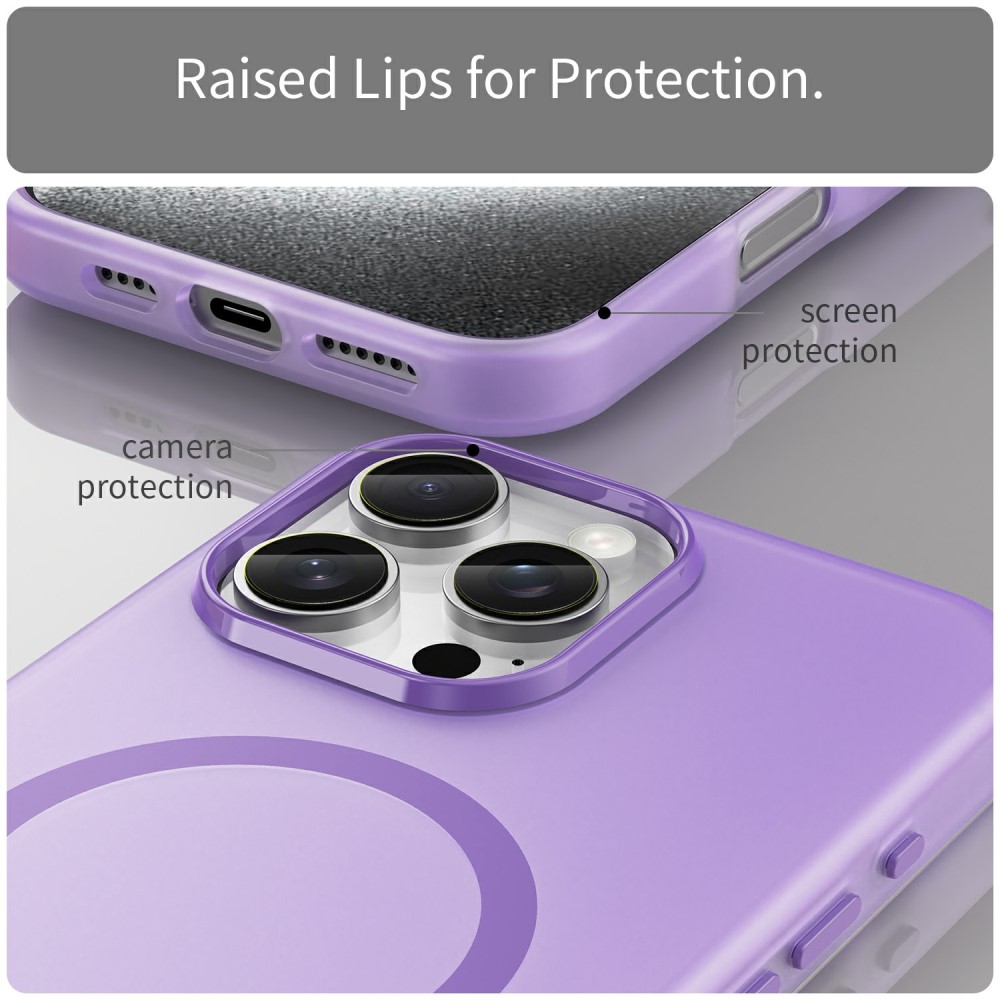  iPhone 16 Pro Max Skal MagSafe Slim Matt Lila