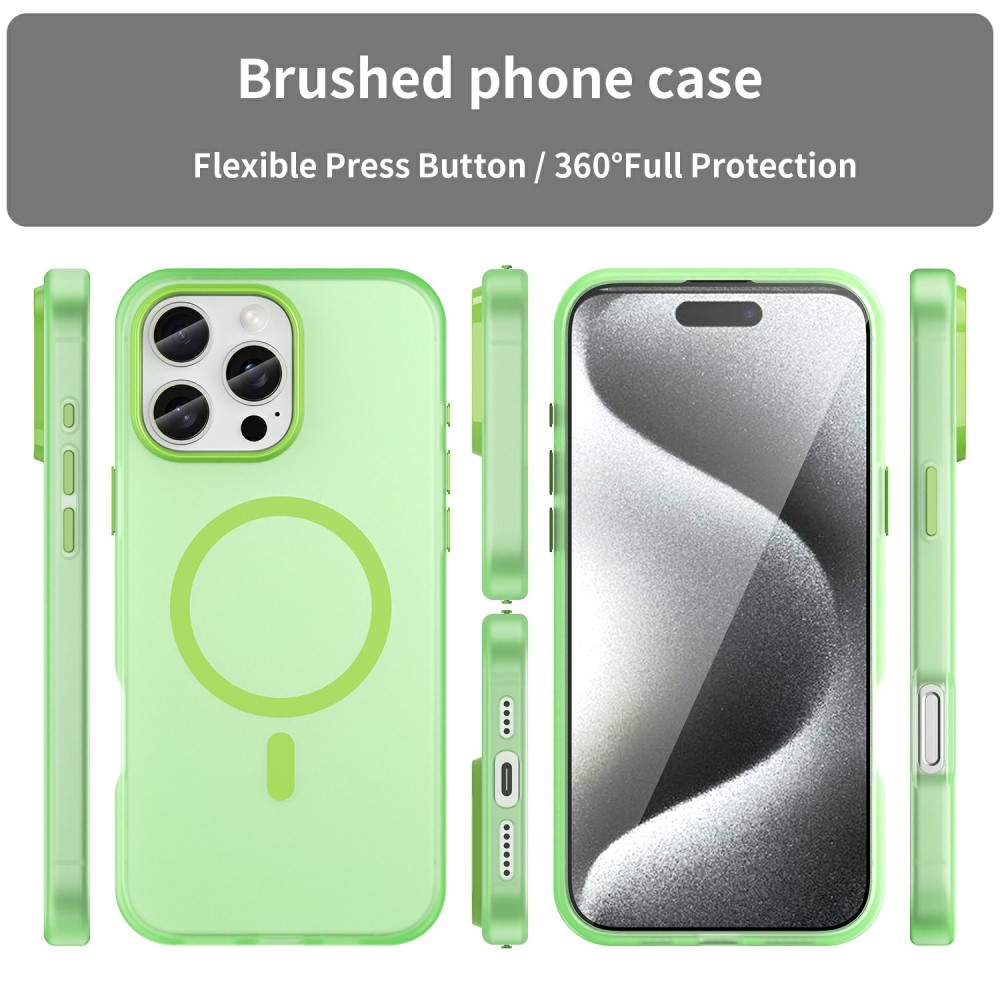  iPhone 16 Pro Max Skal MagSafe Slim Matt Grön