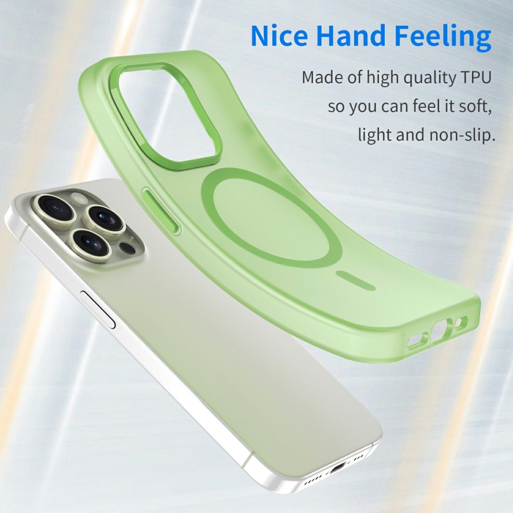  iPhone 16 Pro Max Skal MagSafe Slim Matt Grön