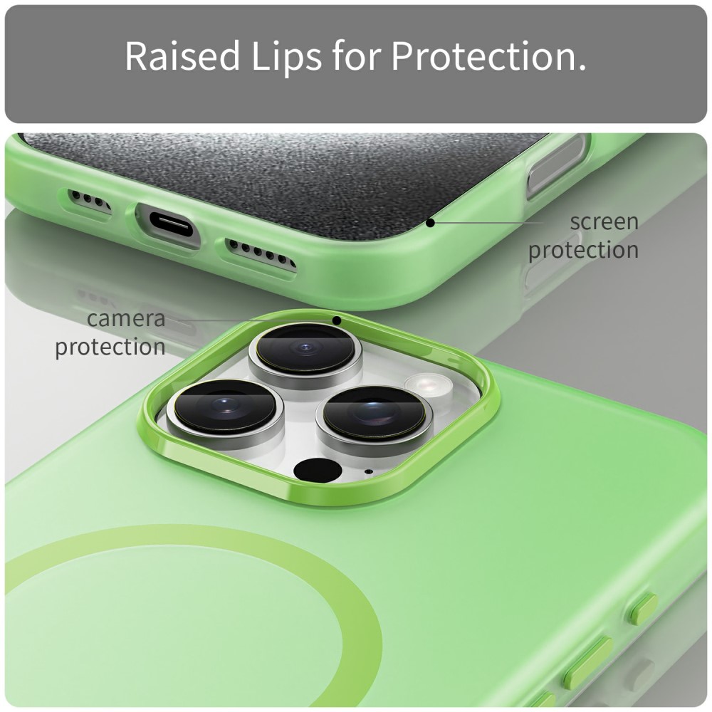  iPhone 16 Pro Max Skal MagSafe Slim Matt Grön