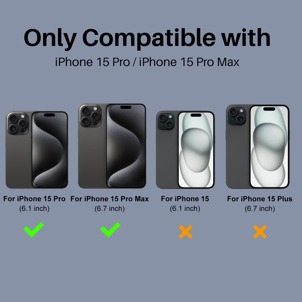 NORTHJO NORTHJO iPhone 15 Pro/15 Pro Max Linsskydd Transparent