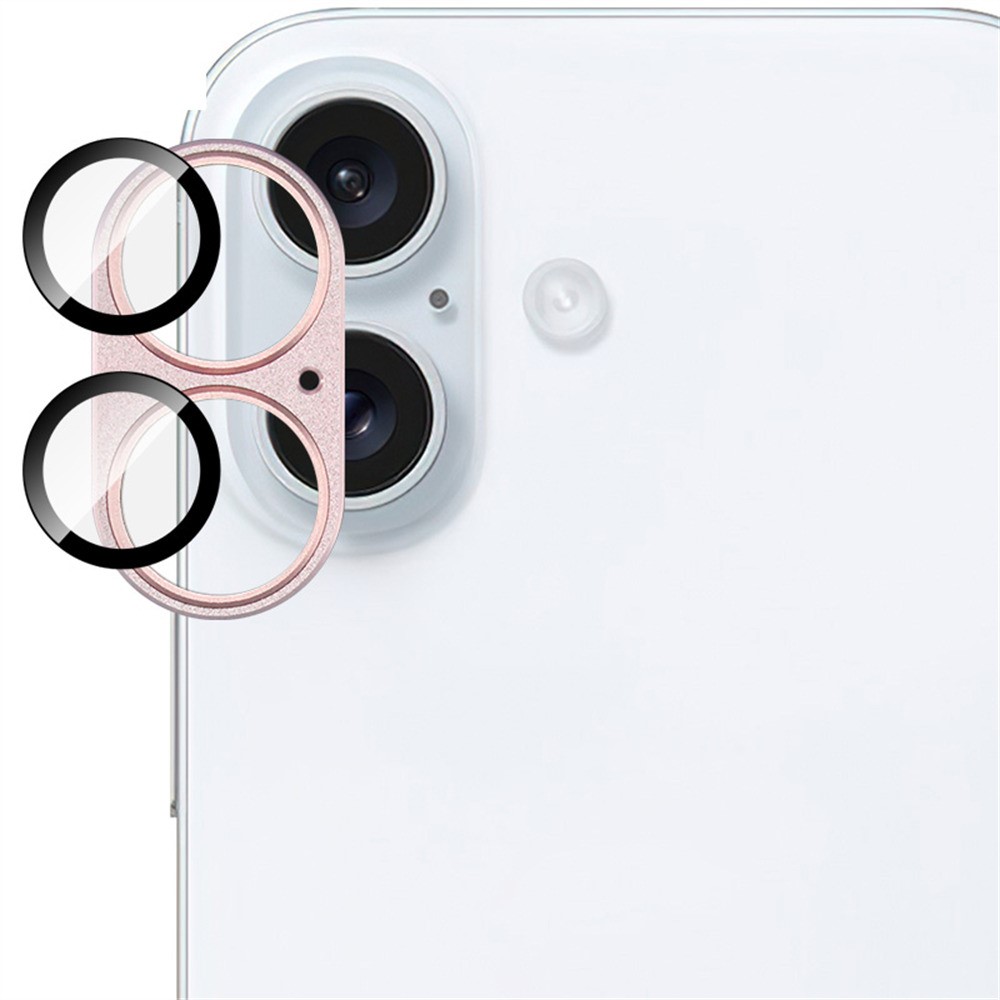 IMAK IMAK iPhone 16/16 Plus Linsskydd Rosa