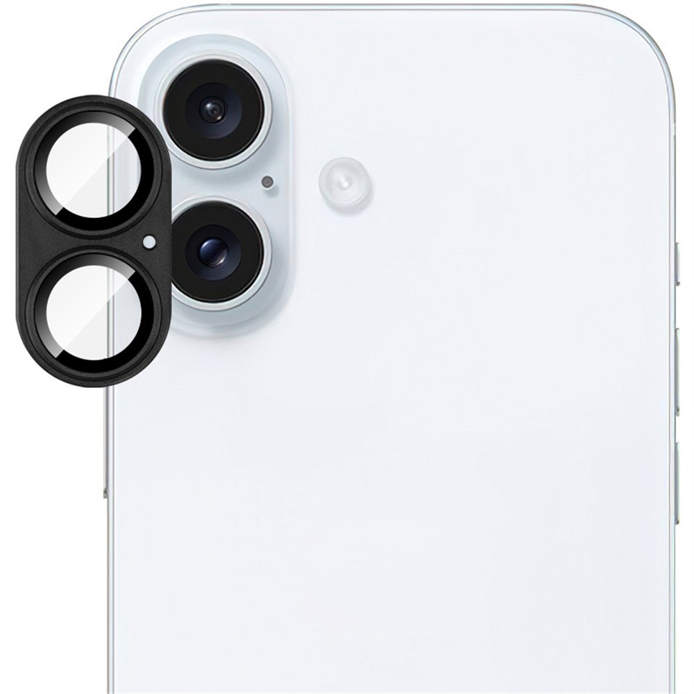 IMAK IMAK iPhone 16/16 Plus Linsskydd Svart