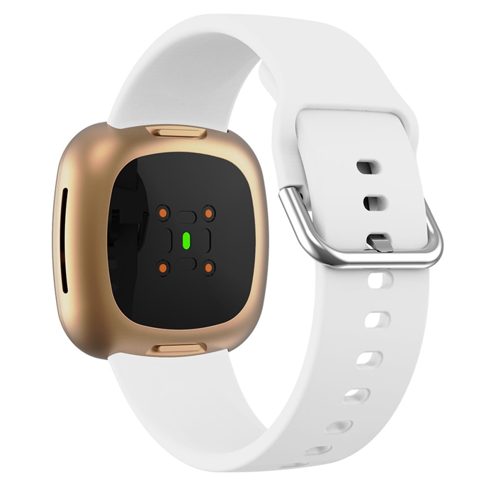  Fitbit Versa 4/Sense 2 Klockarmband Silikon Vit