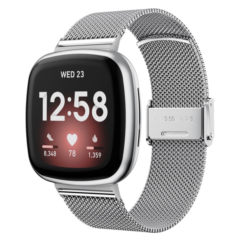  Fitbit Versa 4/Sense 2 Klockarmband Milanese Silver