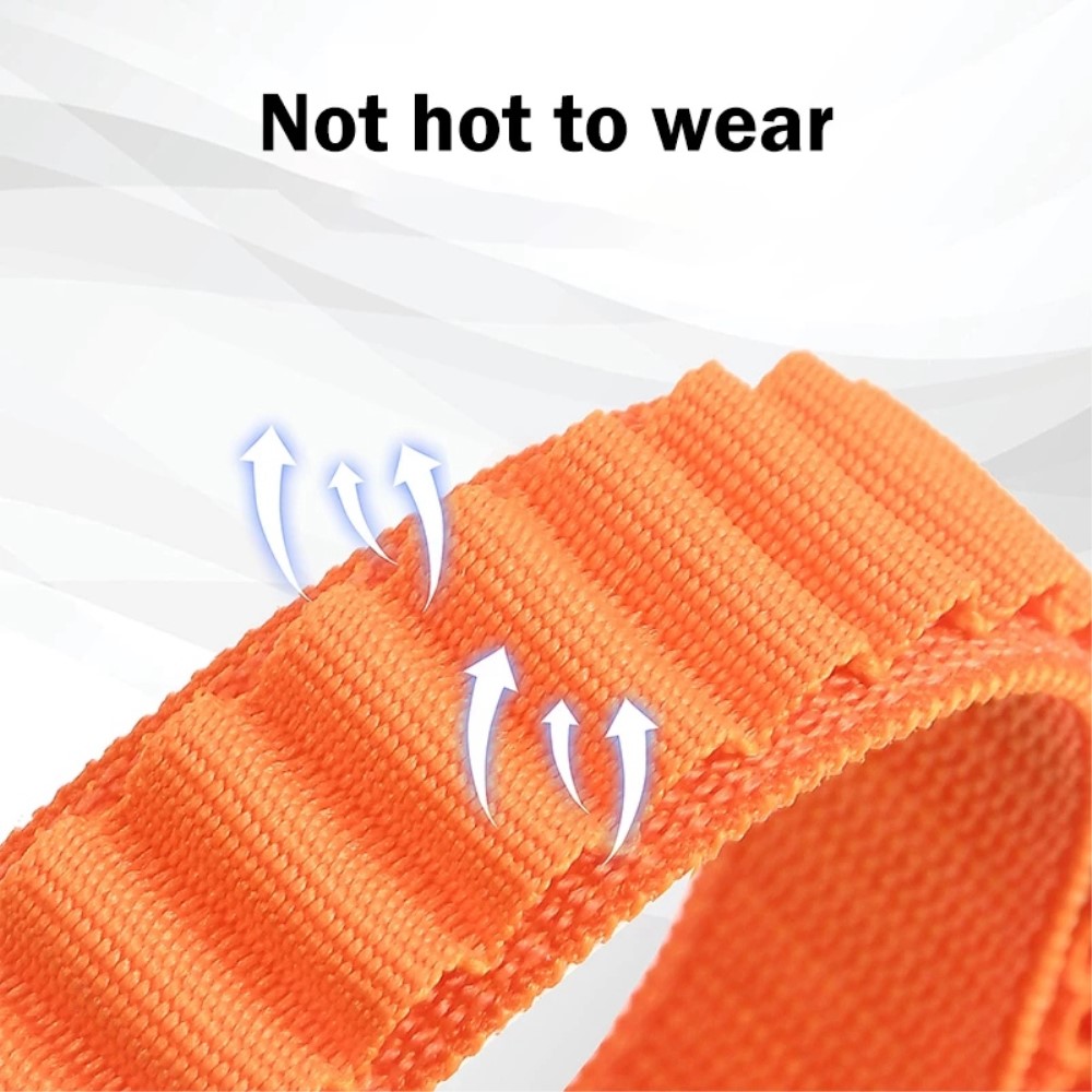  Fitbit Versa 4/Sense 2 Armband Justerbar Nylon Orange