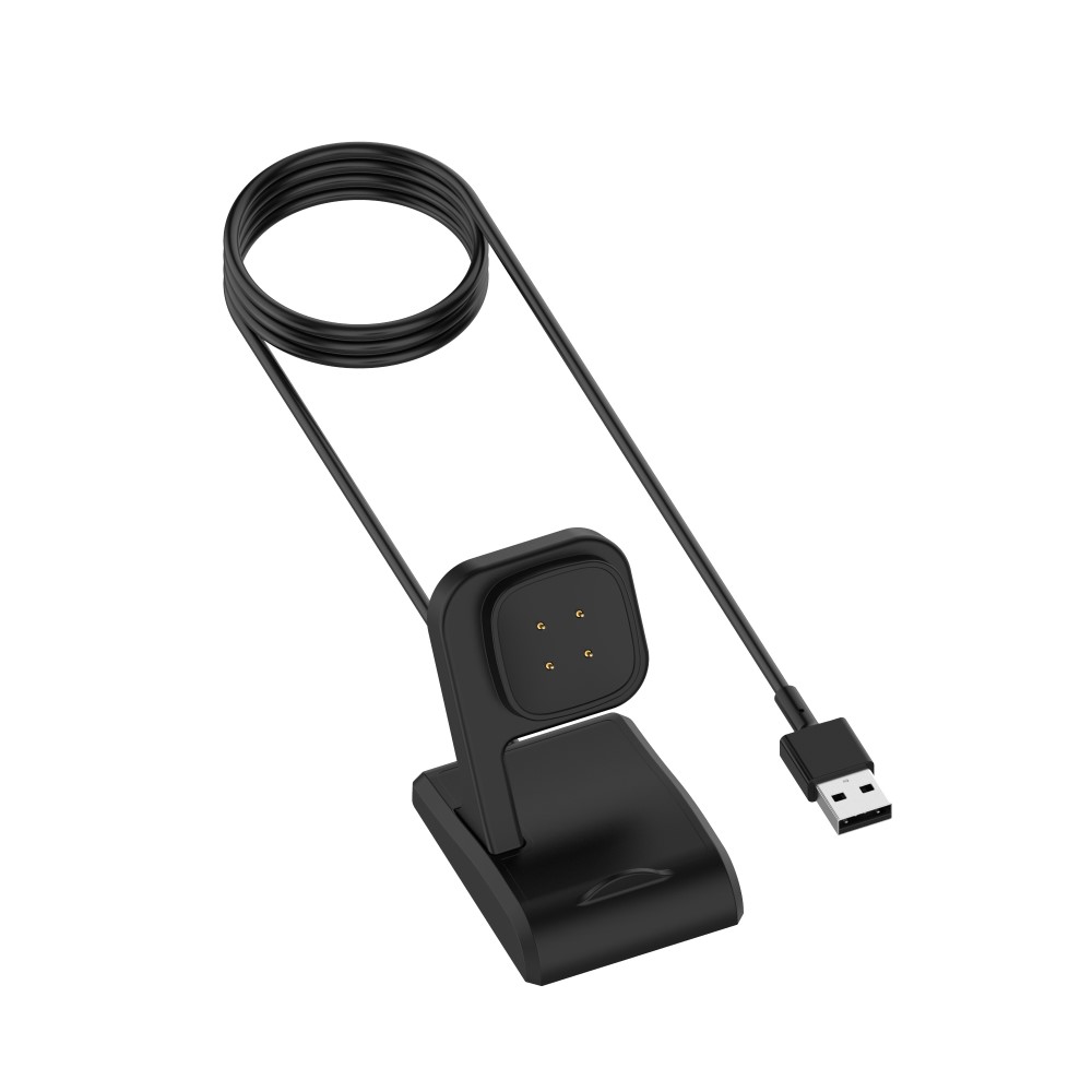  1m Laddare Till Fitbit Versa 4 / 3 / Sense / Sense 2 Svart