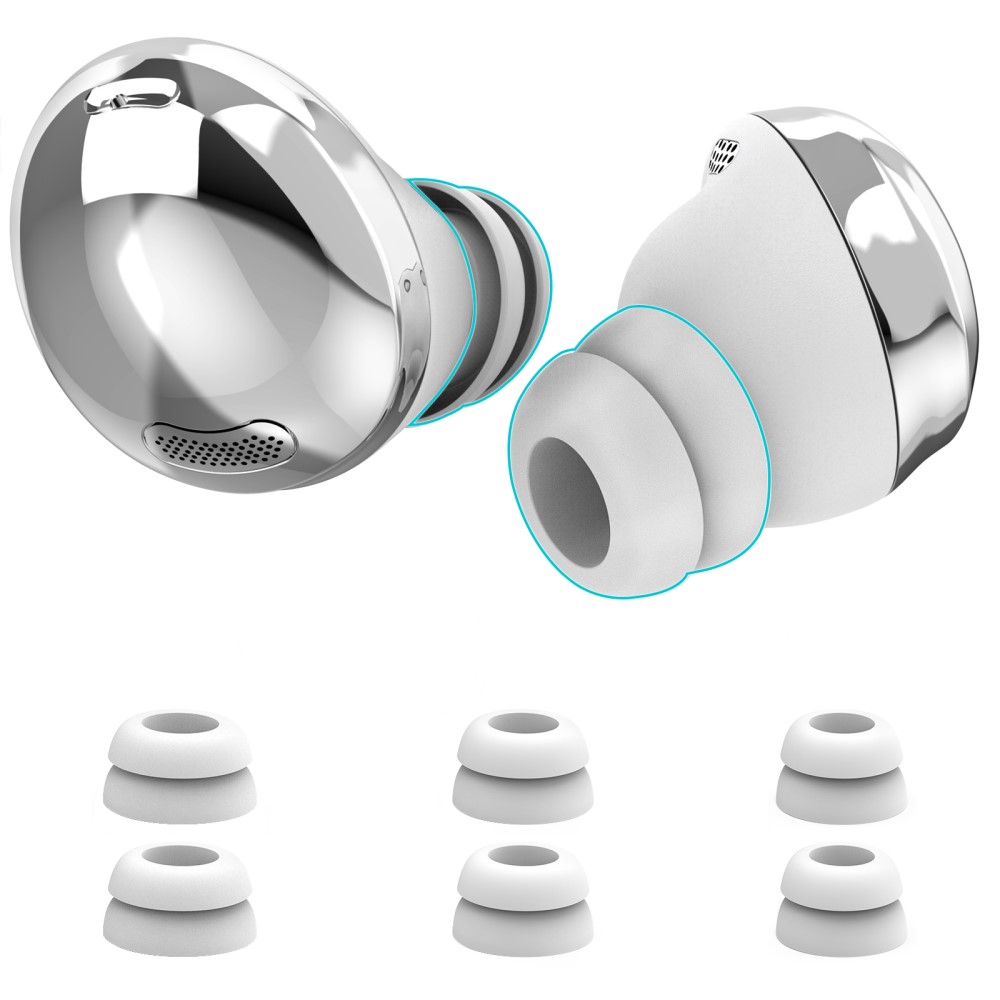AHASTYLE AHASTYLE Galaxy Buds Pro 3 Öronpluggar 3-PACK Vit