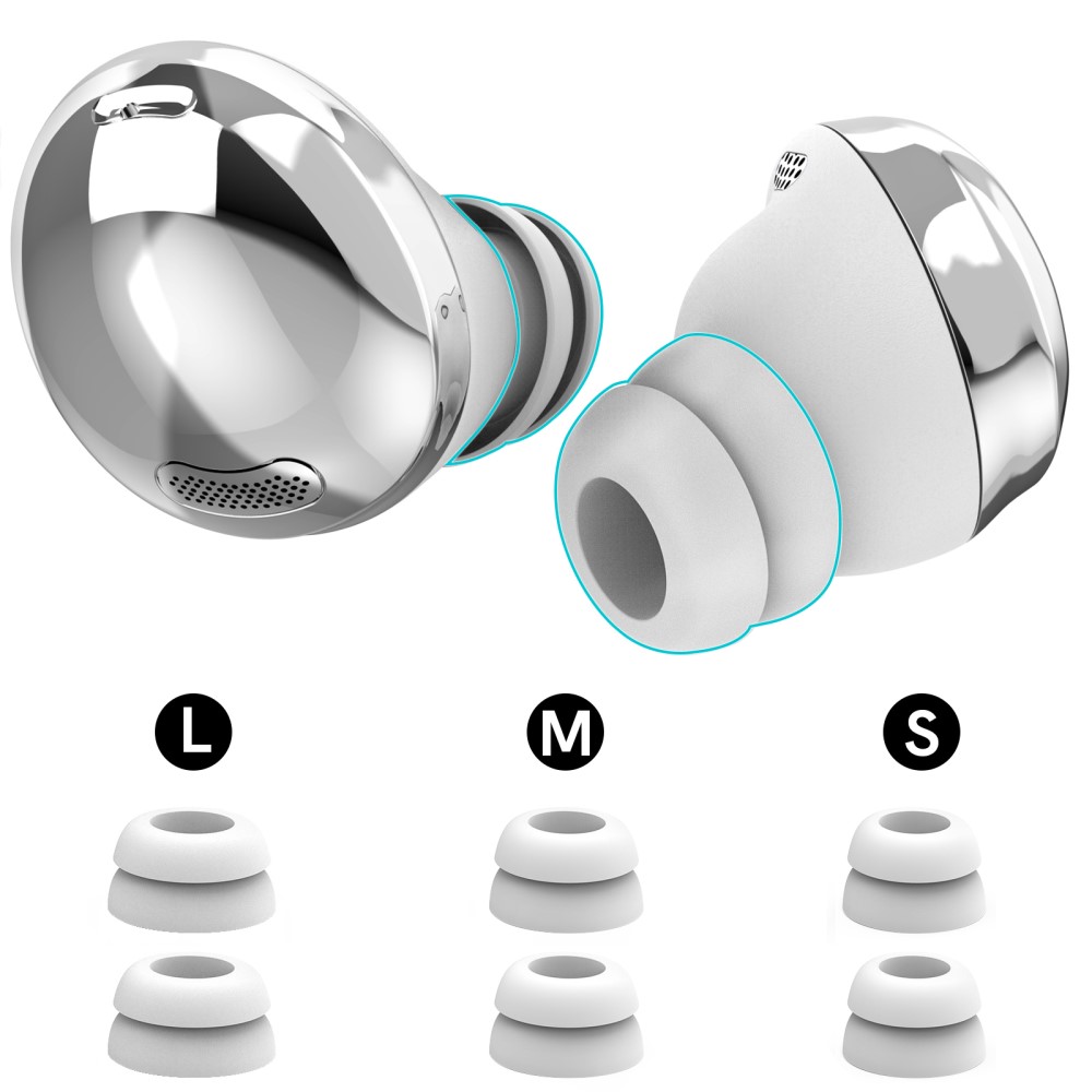 AHASTYLE AHASTYLE Galaxy Buds Pro 3 Öronpluggar 3-PACK Vit