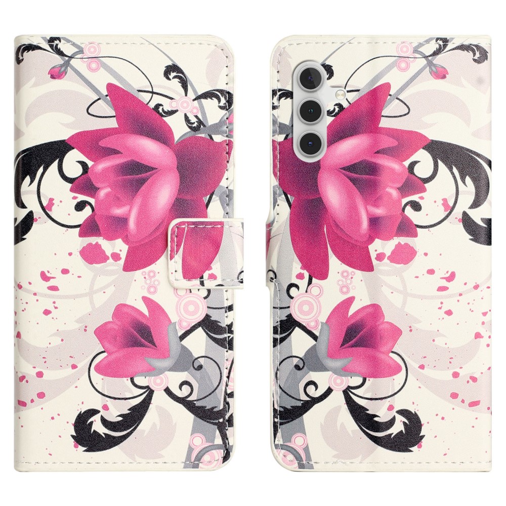  Samsung Galaxy S24 FE Fodral Med Tryck Lotus Blomma