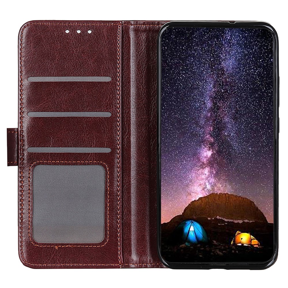  Samsung Galaxy S24 FE Fodral Crazy Horse Retro Brun