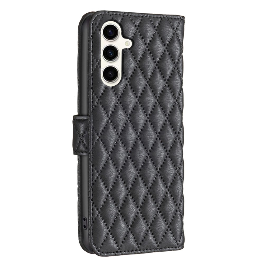  Samsung Galaxy S24 FE Fodral Diamond Läder Svart
