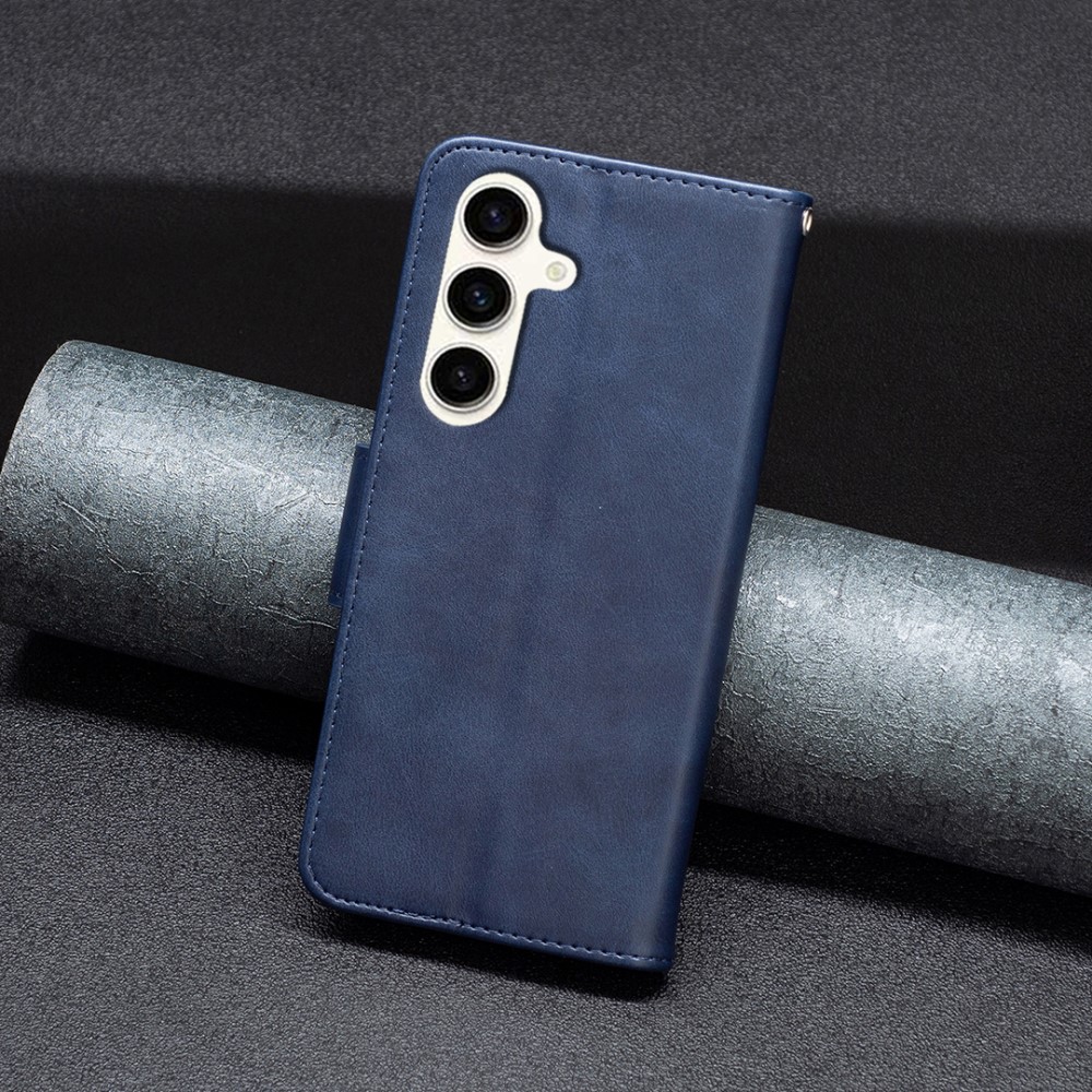  Samsung Galaxy S24 FE Fodral Läder Mörk Blå