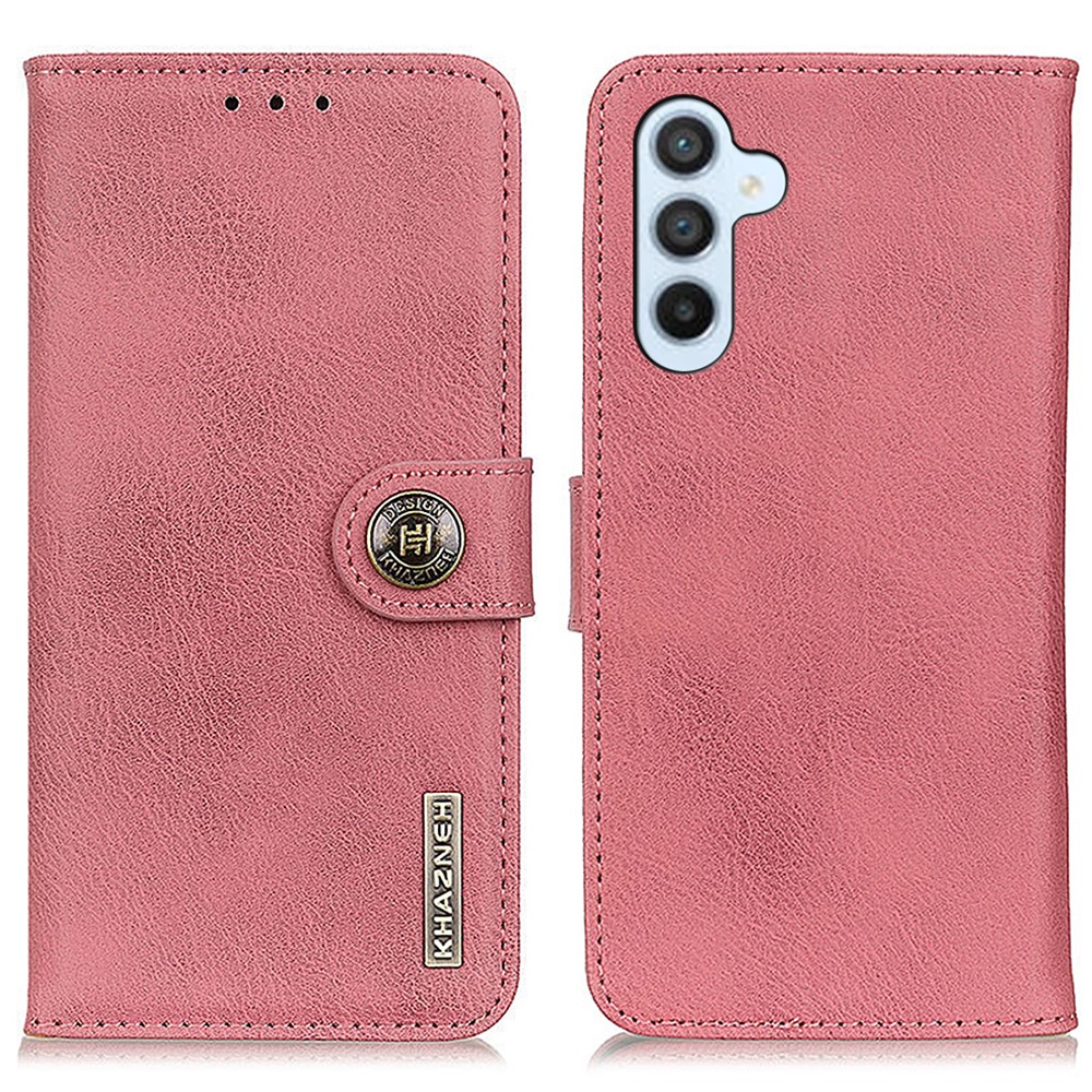 KHAZNEH KHAZNEH Samsung Galaxy S24 FE Fodral Läder Rosa