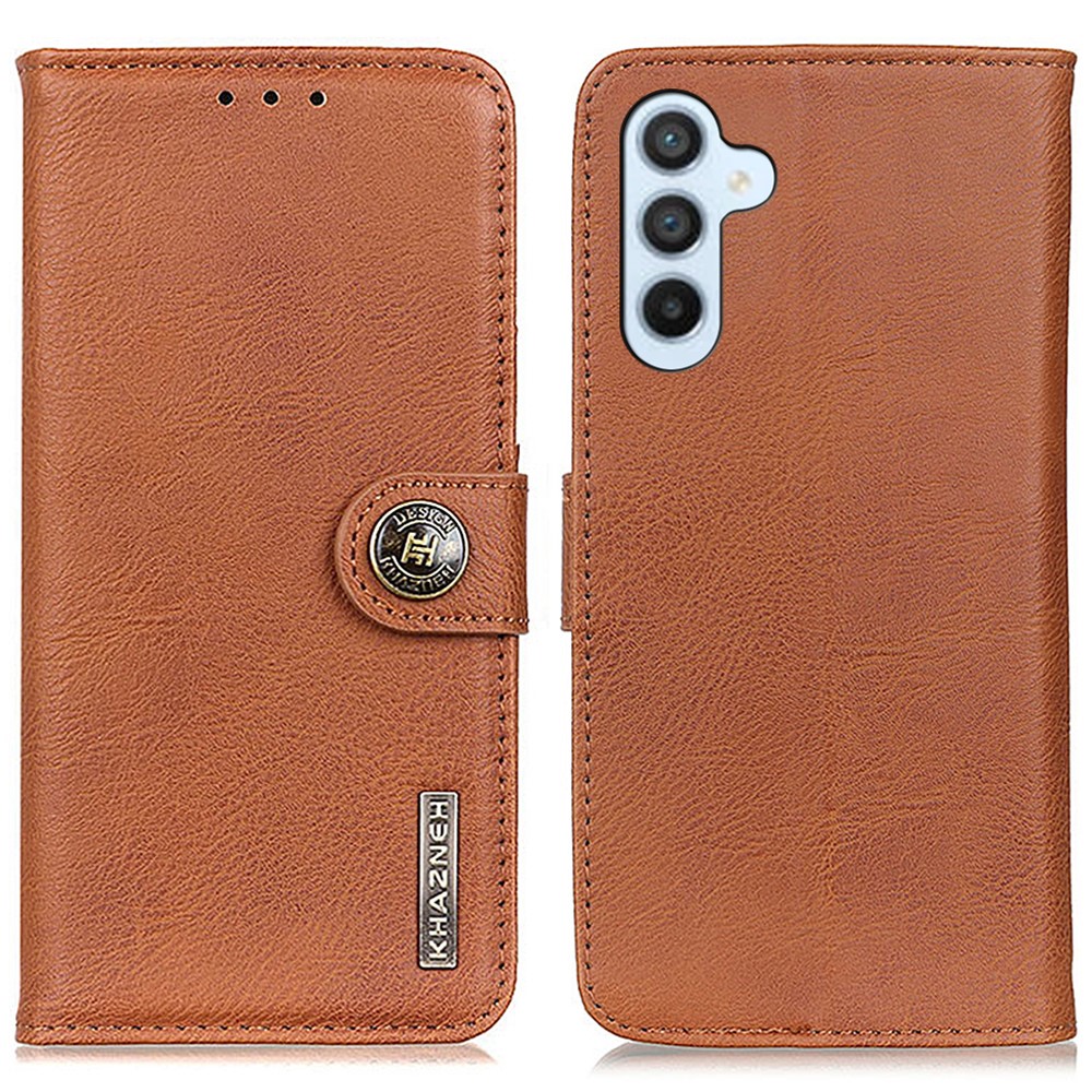 KHAZNEH KHAZNEH Samsung Galaxy S24 FE Fodral Läder Brun