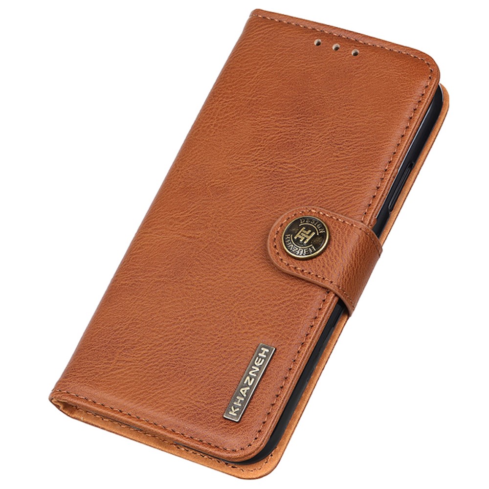 KHAZNEH KHAZNEH Samsung Galaxy S24 FE Fodral Läder Brun