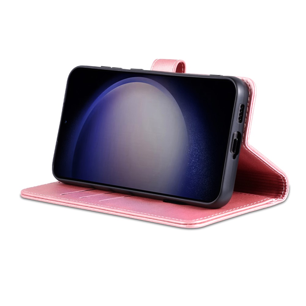 AZNS AZNS Samsung Galaxy S24 FE Fodral Läder Roséguld