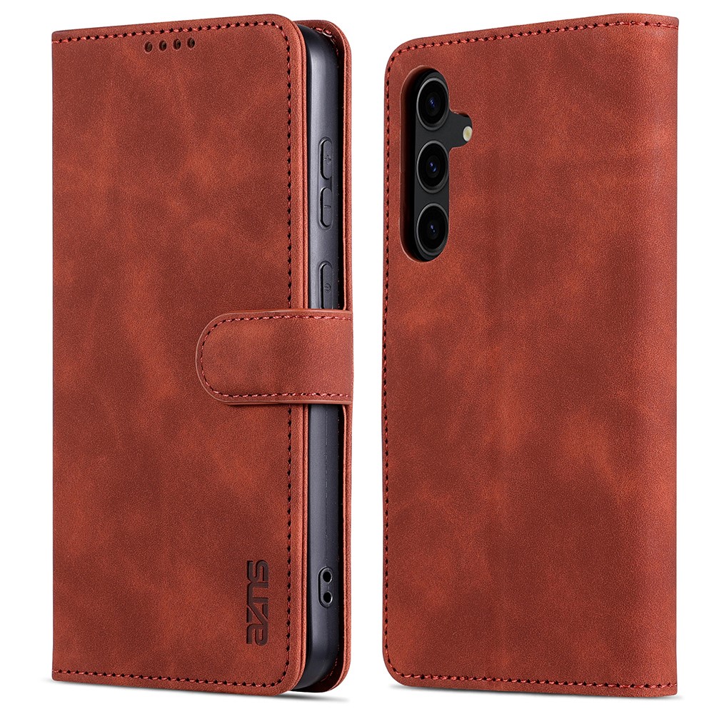 AZNS AZNS Samsung Galaxy S24 FE Fodral Läder Brun