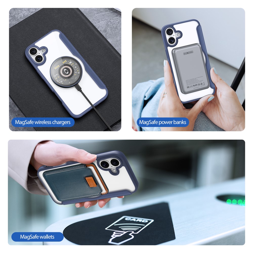 DUX DUCIS DUX DUCIS iPhone 16 Fodral MagSafe Skin X Pro Blå