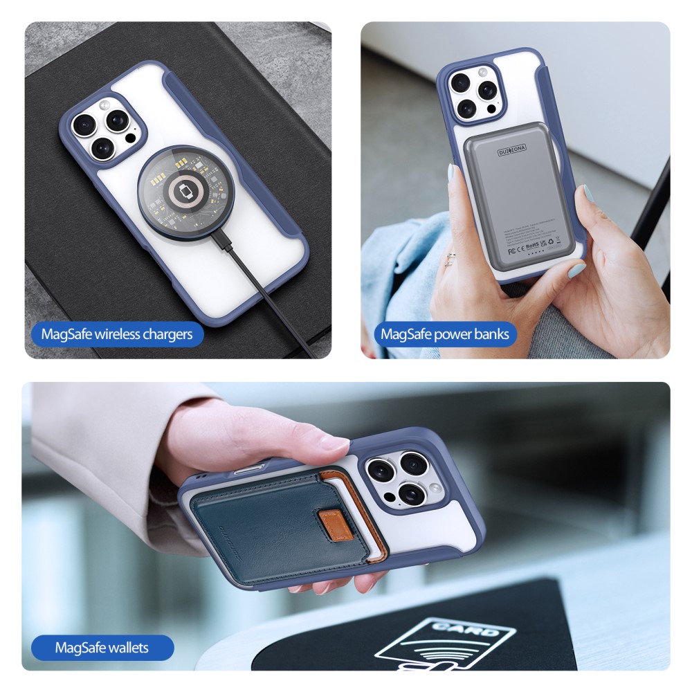 DUX DUCIS DUX DUCIS iPhone 16 Pro Fodral MagSafe Skin X Pro Blå