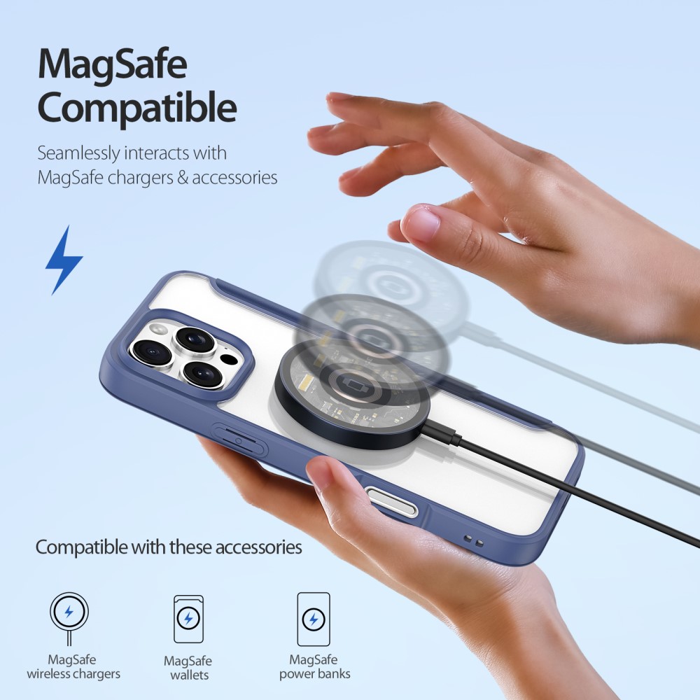 DUX DUCIS DUX DUCIS iPhone 16 Pro Max Fodral MagSafe Skin X Pro Blå