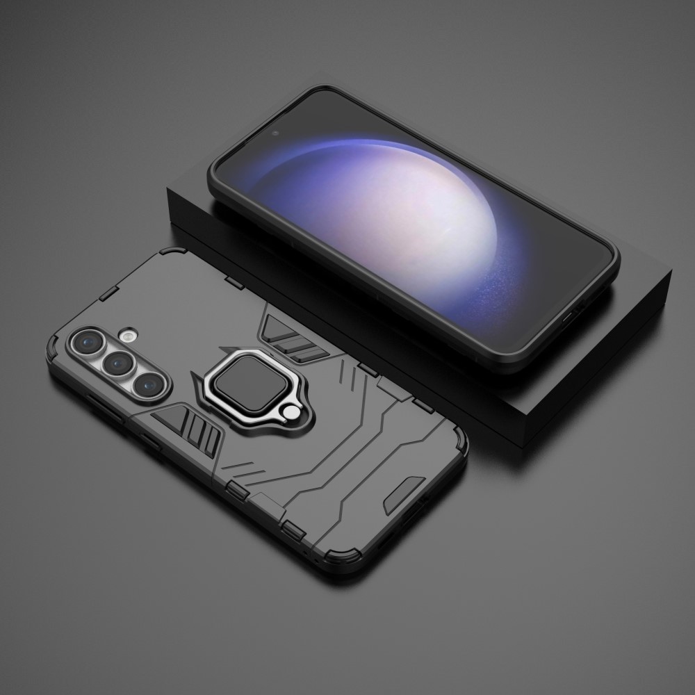  Samsung Galaxy S24 FE Skal Hybrid Armor Ring Svart